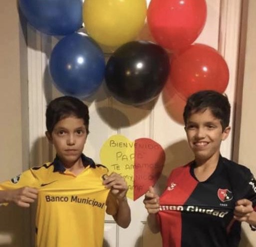 Tomás y Nicolás, gemelos funenses y ejemplos de sana pasión futbolera